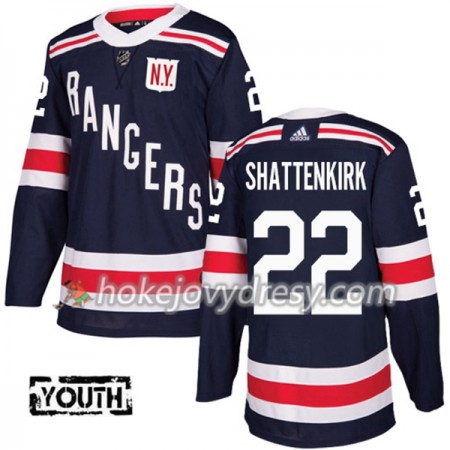 Dětské Hokejový Dres New York Rangers Kevin Shattenkirk 22 2018 Winter Classic Adidas Modrá Authentic